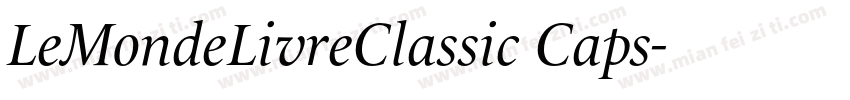 LeMondeLivreClassic Caps字体转换